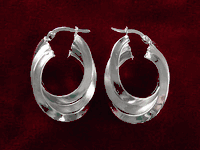 14K White Gold Earrings