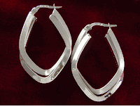 14K White Gold Earrings