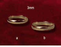 3mm 14K Gold Wedding Bands