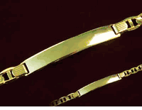 Men's 14K Gold Gucci ID Bracelet