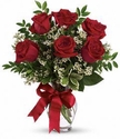 6 Roses- 3 Rose Vase