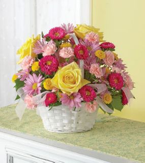 1-800-FLOWERS� Bright Flower Basket