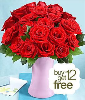 24 Red roses