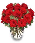  Red Roses Vase