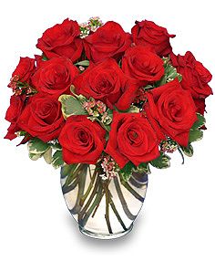  Red Roses Vase