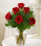 6 long-stem roses 