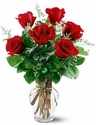  6 Red Roses 