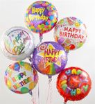 AIR-RANGEMENT HALF DZ HAPPY BIRTHDAY MYLARS AIR-RANGEMENT HALF DZ HAPPY BIRTHDAY MYLARS