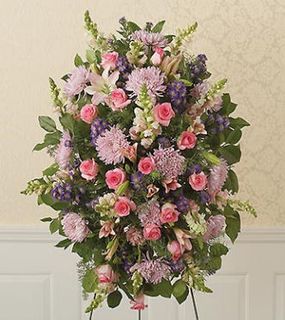 All-Pink Sympathy Standing Spray