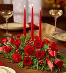 All Red Centerpiece Flowers