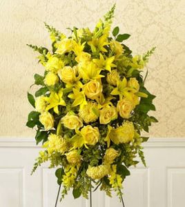 All-Yellow Sympathy Standing Spray