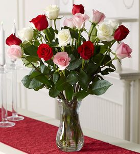 Assorted color Roses - 2dozen long Stems rose Assorted