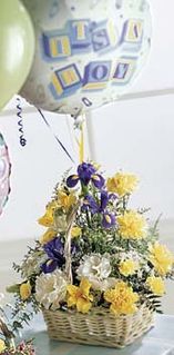 Baby Boy Bouquet with Balloons