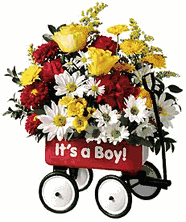 Baby's First Wagon Bouquet (Boy or Girl)