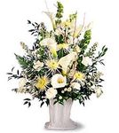 Basket traditional sympathy arrangement