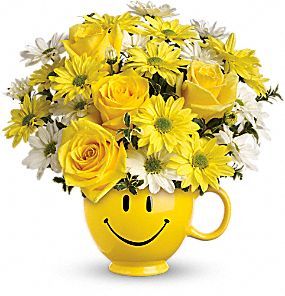 Be Happy Bouquet with Roses 