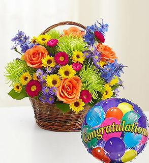 Beautiful Basket to Say Congratulations 