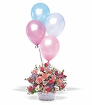 Birthday Balloon Basket 