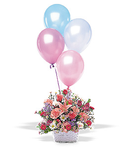Birthday Balloon Basket 