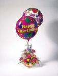 Pedestal Dish with Balloons Birthday Pedestal Dish with Balloons Birthday