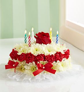 Birthday Flower Cake Bright 