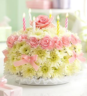 Birthday Flower Cake Pastel 