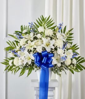 Blue & White Sympathy Basket