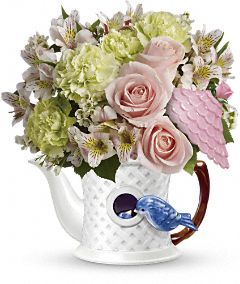 Bluebird Blush Bouquet Flowers 