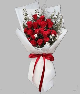 Bouquet Of 18 Red Roses