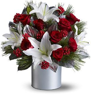 Christmas Lilies and Roses