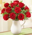  Christmas Pitcher Full of Roses