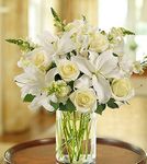 Classic All-White Arrangement