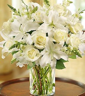Classic All-White Arrangement 