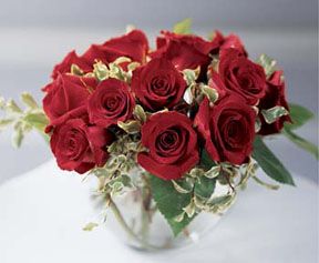 Contemporary Rose Bowl Bouquet