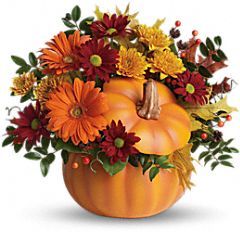 Country Pumpkin Flowers