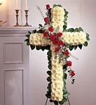 Irving Flower Sympathy Cross 
