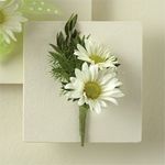 Daisy Pom Boutonniere  Daisy Pom Boutonniere