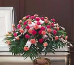 Delicate Pink Casket Spray