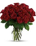   Double her pleasure, double her fun with two dozen gorgeous red 
