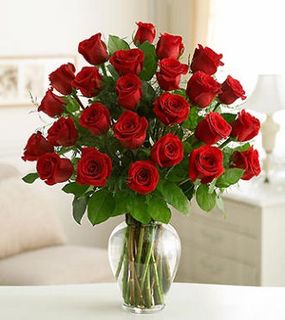Double Touch of Elegance 2 Dozen Roses
