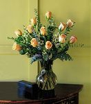 Dozen Pale Peach Roses