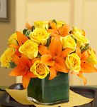 Fall Rose and Lily Bouquet 