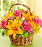 Fields of Europe in Willow Basket 