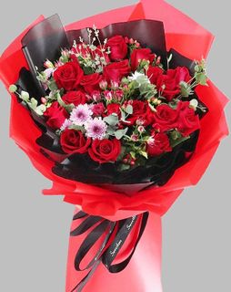 Bouquet Of 24 Red Roses