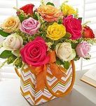 Autum Rose Gift Basket  Autum Rose Gift Basket
