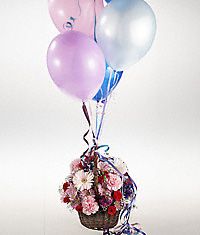 Flowers and balloons 