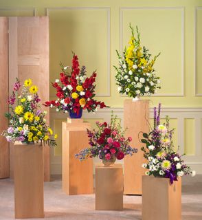 For service flower Basket Sympathy