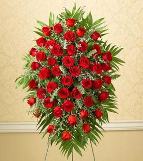 Four Dozen Rose Sympathy Standing Spray