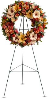 Funeral Flowers Wreath of Remembrance Flowers