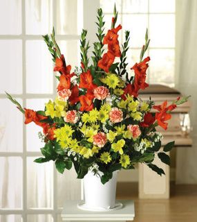 Gladiolus, Carnations and Alstroemeria